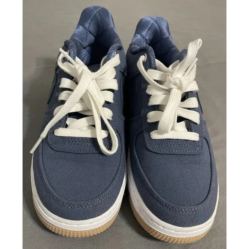 Nike Air Force 1 ’07 Patched Up Los Angeles Blue GS Youth 5Y Gum Sole